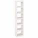 vidaXL Bibliothèque/paravent 40x30x199 cm bois de pin massif blanc