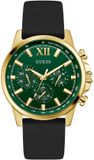 Guess Walker Multifunctioneel Horloge Zwart Kast Gemaakt Van 100% Roestvrij Staal En Een Armband Van 100% Siliconen 44 GW0913G3, GW0913G4