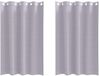 vidaXL Blackout Gordijnen met Ringen 2 st Metaalgrijs 175 x 140 cm