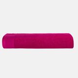 The One Towelling Serviette de bain - Serviette de plage - 100x180 cm - Qualité hôtelière - 450 g/m² - 100% Coton peigné - Magenta
