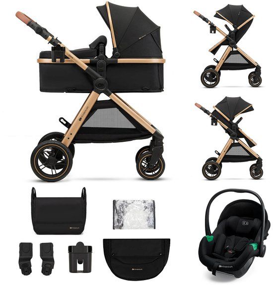 Kinderkraft ESME PRO 3-in-1 Kinderwagen - Beige/Zwart