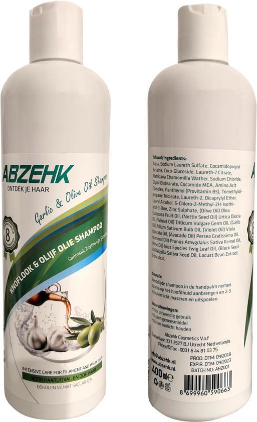 Abzehk Knoflook en Olijolie Shampoo