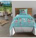 Soleil d'ocre Dekbedovertrekset 140 x 200 cm, ballerina's, blauw, 100% katoen, 57 draden/cm²