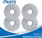 Ecovacs DLX23 Dweilpads (4 Stuks, Plus.Parts® alternatief voor 201-2425-10B0)