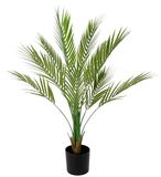 Areca Kunstpalm, kunstplant, palm, kunstpalm, kunstboom, decoratieve plant, kamerplant, tropische groene plant, kunstplant, kunstbloem, kantoorplant, palmbladeren bloemen, tropisch