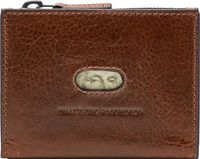 FOSSIL Andrew Magnetic Zip Card Case Cognac bruine
