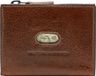 FOSSIL Andrew Magnetic Zip Card Case Cognac bruine