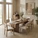 DÉJA Living Eettafel Tornio - Organisch Donkerbruin Hout - 280x110x76cm