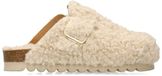 Sacha - Dames - Beige teddy clogs met gesp - Maat 40
