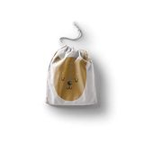 Bonamaison Sacs en coton imprimés avec cordon de serrage, sac à provisions, sac, sac en tissu, sac à légumes, réutilisable, écologique, multifonctionnel, pliable, taille : 12x15 cm