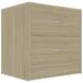 VidaXL Nachtkastje 40x30x40 cm bewerkt hout sonoma eikenkleurig