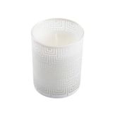 Homea 6BPV092BC kaarsen, glas, wit, klein