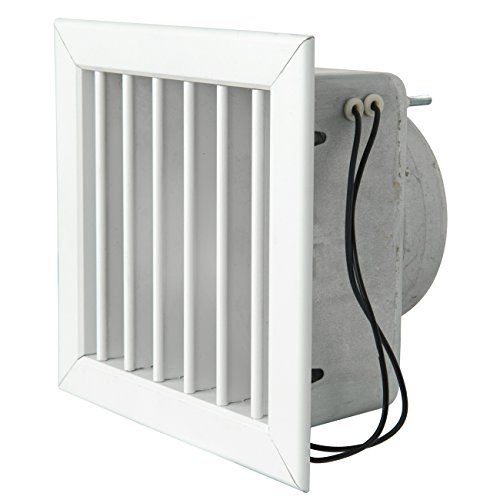 La Ventilazione GCMIB1615100 open haard met elektrische ventilator, gelakt aluminium, 160 x 160 mm, wit