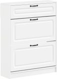 vidaXL Schoenenkast UTRECHT 78 x 24 x 100 cm Bewerkt hout Wit