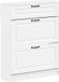 vidaXL Schoenenkast UTRECHT 78 x 24 x 100 cm Bewerkt hout Wit