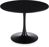 IDIMEX Eettafel LOIRE, rond, 100 cm, MDF, zwart