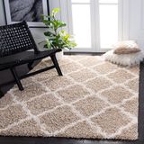 SAFAVIEH Dallas Shag Collection SGD257D hekwerk, geen uitval, voor woonkamer, slaapkamer, eetkamer, entree, pluche, 3,8 cm dik
