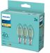 Philips LED Kaarslamp E14 4.3W - 2700K 806lm 230V - Helder - B35 - Warm Wit Licht - 3-pack