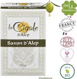 La Cigale Traditionele Aleppo zeep 200g La Cigale - Natuurlijk antibacterieel, antiviraal en schimmeldodend
