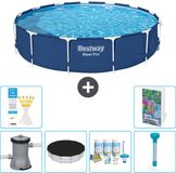 Bestway Rond Steel Pro Zwembad - 396 x 84 cm - Blauw