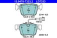 ATE Jeu remblokken achter 13.0470-7333.2