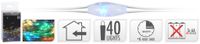 Guirlande de Noël 40 LED multicolores en fil de fer argenté sur piles avec minuterie 2 mètres