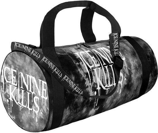 Rocksax Ice Nine Kills - Drippy Logo Weekendtas - Zwart/Grijs