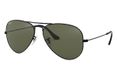 Ray-Ban AVIATOR CLASSIC lunettes de soleil Pilote Noir Lentille polarisée Métal S/M Oui Vert