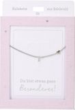 Depesche ketting T zilver hartje - sieraden cadeau voor meisjes.