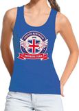 Bellatio Decorations Shoppartners Bv Blauw United Kingdom drinking team tanktop / mouwloos shirt blauw dames - Engeland kleding XL
