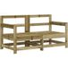 Maison Exclusive - Canapé d'angle de jardin 2 pcs bois de pin imprégné