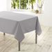 LingeDecor Lichtgrijs Tafelkleed/Tafelzeil Polyester 140 x 200 cm