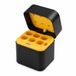 Vyzio - Chargeur de pile compact et boîte de chargement - Chargeur de pile au lithium universel avec indicateurs LED - Type-C et étui de voyage - Convient aux piles au lithium rechargeables - ENERVIR