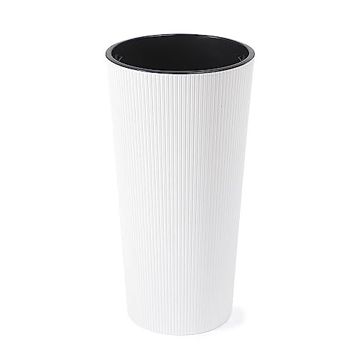 Siena Garden ECO pot Ronda wit 25,5 x 25,5 x 46,6 cm