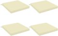 vidaXL - 4-Piece - Zitkussens - SOEST - 4 - st - 100% - Polyester - Crèmekleurig