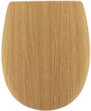 Tendance Toiletbril Hout Eikenhoutlook Plat Model 45.72 cm Bruin