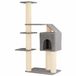 vidaXL Kattentoren met sisal krabpalen Lichtgrijs 183 cm