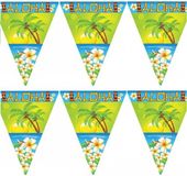 Espa Nv Hawaii Aloha Vlaggenlijn - Set van 2x stuks - 10 meter - kunststof - Tropisch feest thema