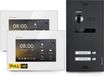 Balter EVO HD Zwart HD-videosysteem voor deurbellen, geschikt voor 2 gezinswoningen, met 2 monitoren