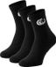 Vinnie-G Sportsokken Zwart - 3 paar Zwarte Crew Sokken - Unisex - Maat 43/46