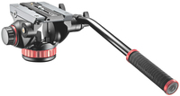 Manfrotto Pro Video Statiefkop - Zwart/Rood - Aluminium - Universal