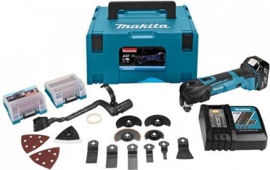 Makita DTM51RT1J3 18V Li-Ion Accu Multitool Set (1x 5.0Ah) + 41-delige Accessoires + Mbox