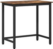 vidaXL Tafel Rook Eiken 100 x 50 x 76,5 cm Engineered Hout en Staal