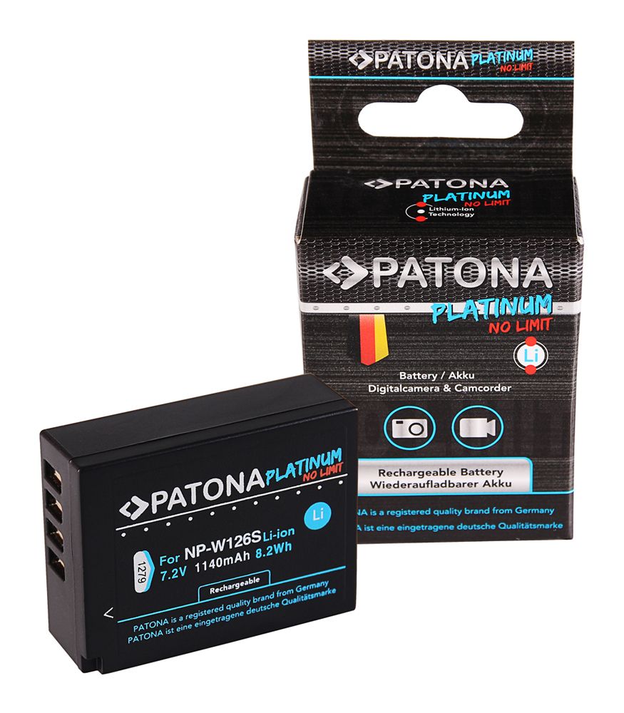 PATONA Fujifilm NP-W126S Camera Battery - 1140mAh