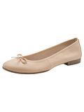 Tamaris leren ballerina 1-22116-41-251 damesschoenen M2211641 Beige