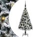 vidaXL Kunstkerstboom met 150 LED-lampjes, inclusief standaard, wit, 120 cm