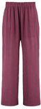 HARPER & YVE wide leg high waist broek donkerpaars