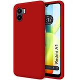Tumundosmartphone Vloeibare siliconen beschermhoes voor Xiaomi Redmi A1, rood