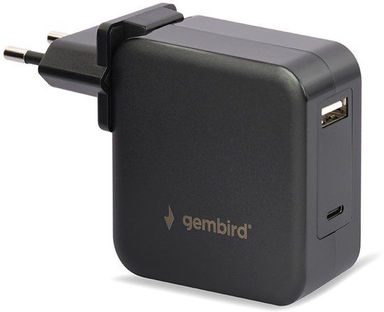 Gembird NPA-PD60-01 - Oplader voor mobiele apparatuur - Zwart