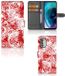 B2Ctelecom Housse de téléphone avec nom Motorola Moto G51 5G Angel Skull Rouge